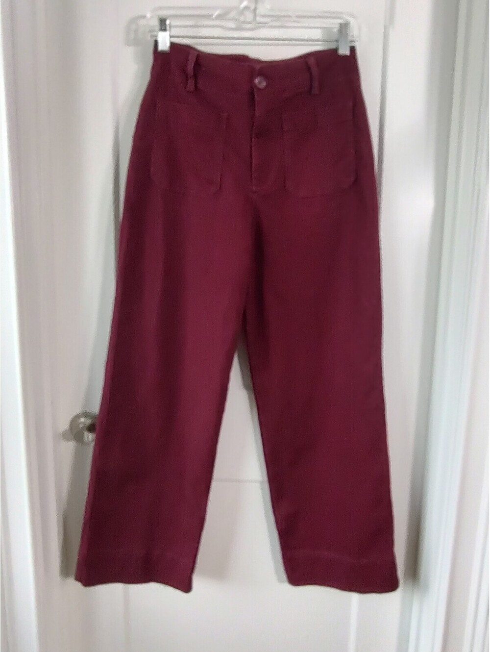 Bagatelle Collection Burgundy Wide-Leg Pants Size 6 #DarkAcademia #Fall #Boho